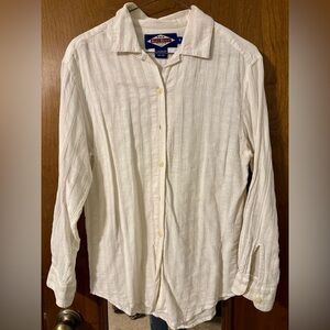 Ruff Hewn Cream Button-Up Shirt women’s petite small